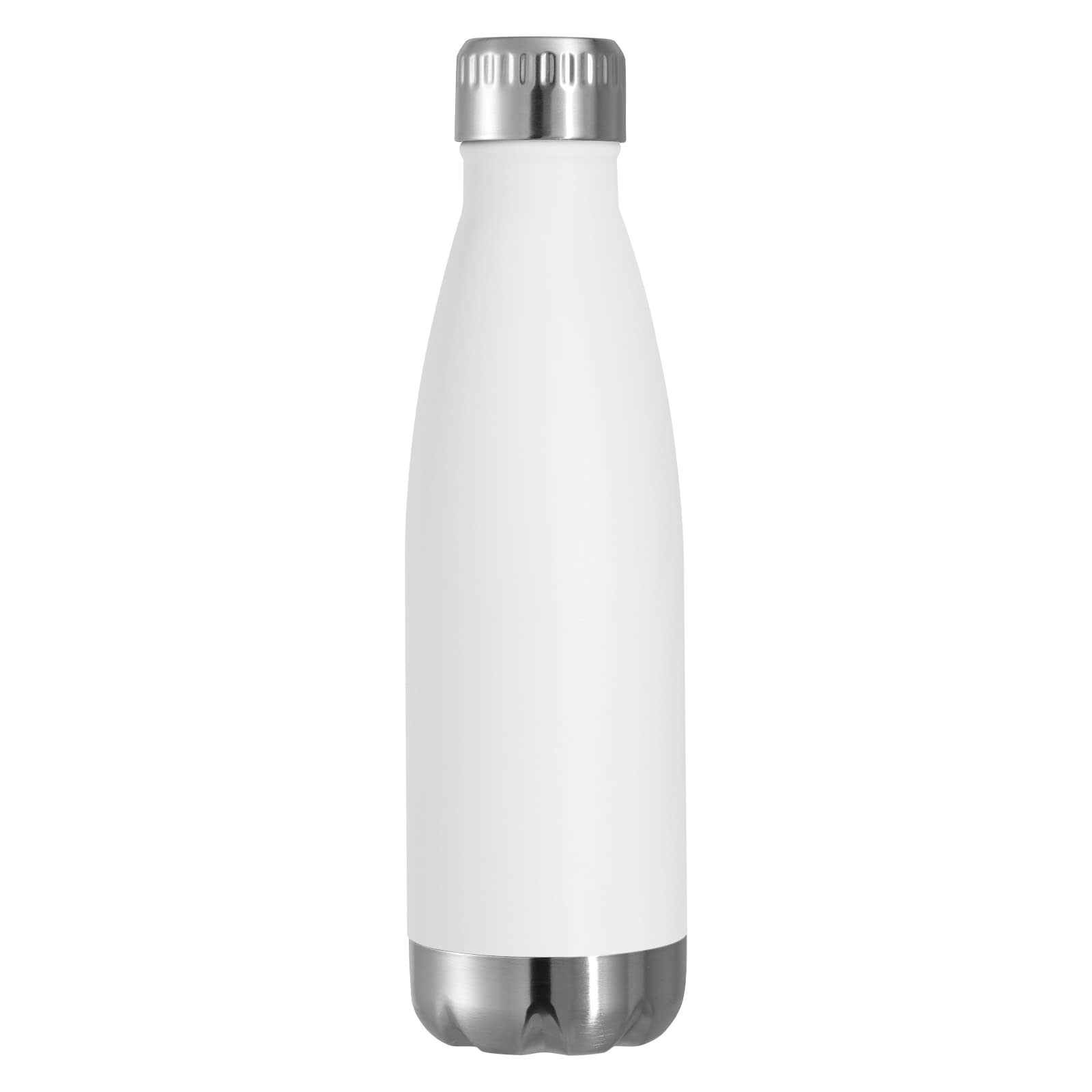 VEGOND 17oz Stainless Steel Water Bottles, Reusable Metal Sports Water Bottle Keeps Drink Hot and Cold, BPA Free Double Wall Vacuum Cola Shape Insulated Water Bottle for Camping Gym, 1 Pack