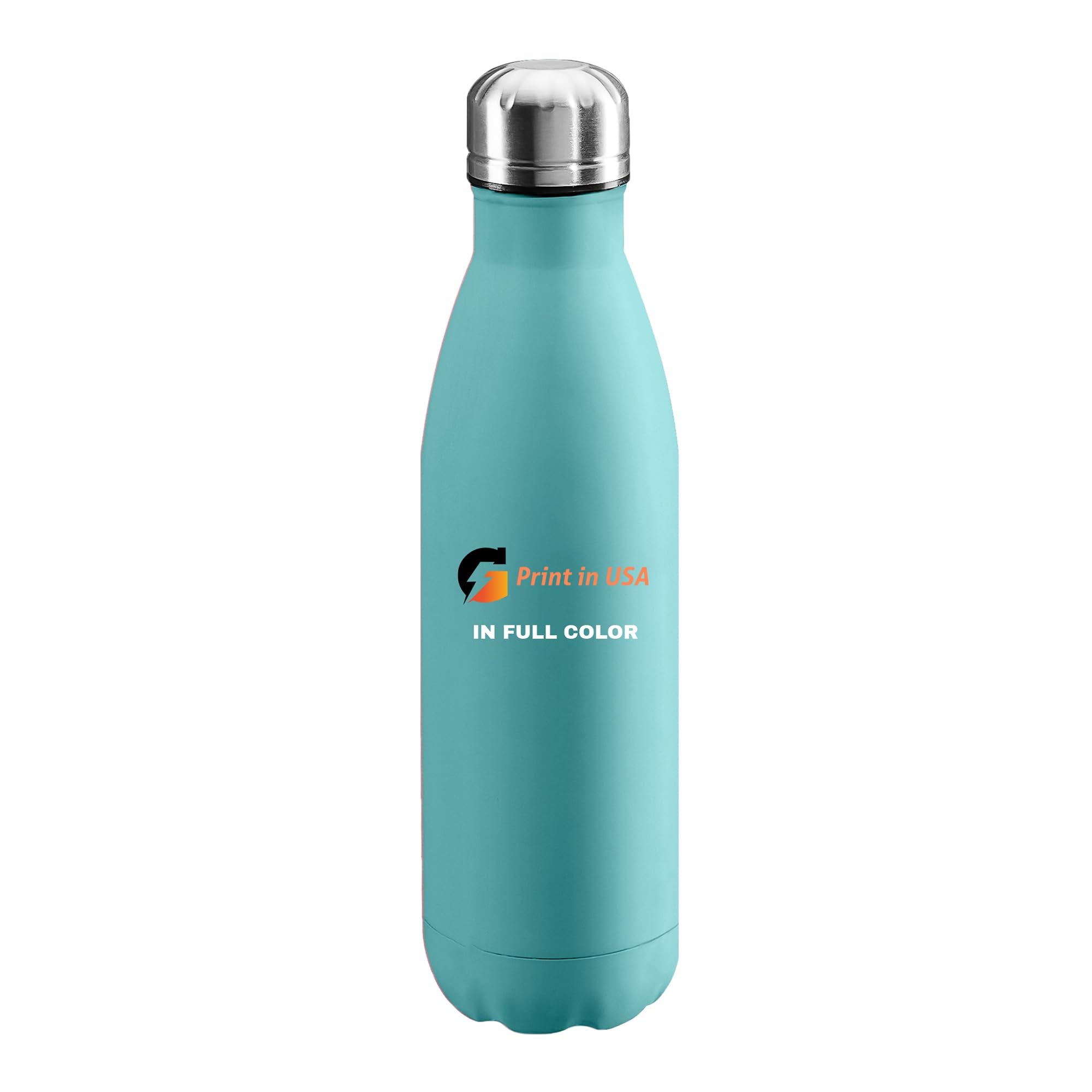 Personalized Custom Print in USA Water Bottles 25Pcs 17oz Stainless Steel Double Wall Insulated Leakproof Cups for Sports Outdoors With Colorful Text Logo