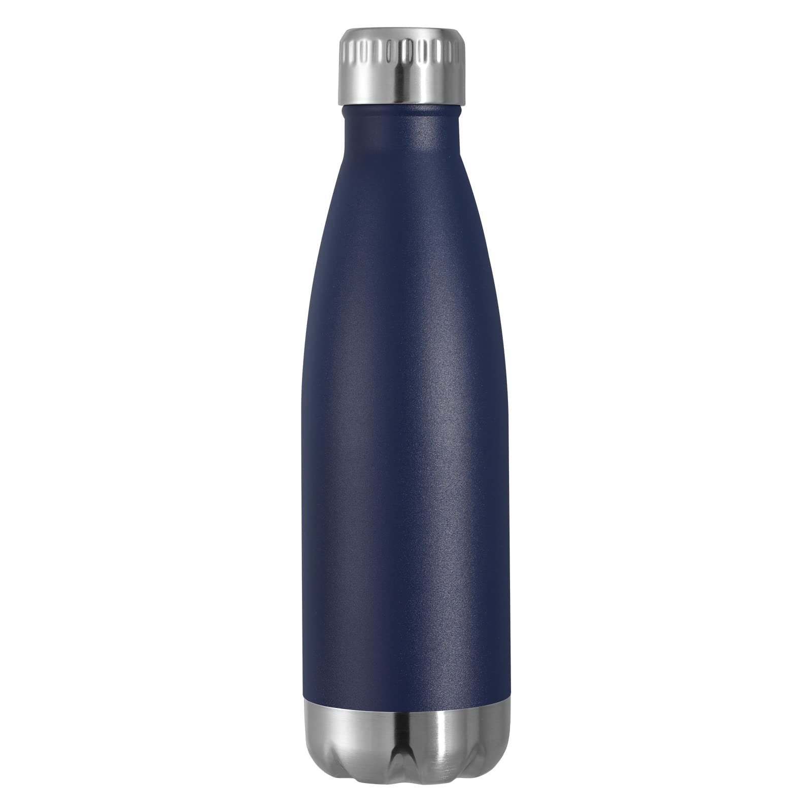 VEGOND 17oz Stainless Steel Water Bottles, Reusable Metal Sports Water Bottle Keeps Drink Hot and Cold, BPA Free Double Wall Vacuum Cola Shape Insulated Water Bottle for Camping Gym, 1 Pack