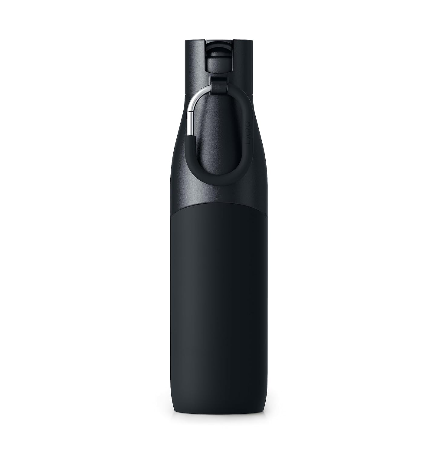LARQ Bottle Movement Filtered - Lightweight Non-Insulated Stainless Steel Water Bottle BPA Free with Nano Zero Technology and Long-Lasting Filters, Black/Onyx, 32oz