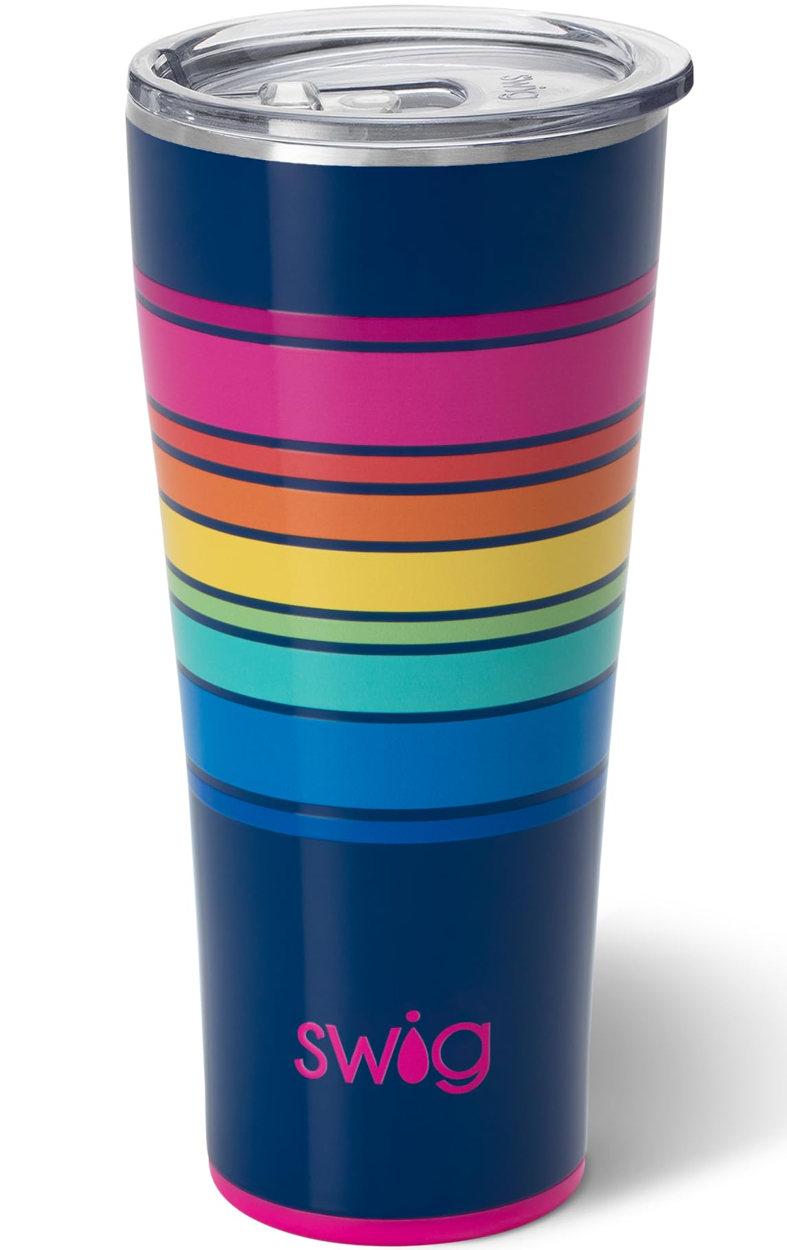 Swig Life 32oz Insulated Tumbler, Travel Coffee Tumbler with Lid, Cup Holder Friendly Travel Coffee Mug, Stainless Steel with Lid (Wanderlust)