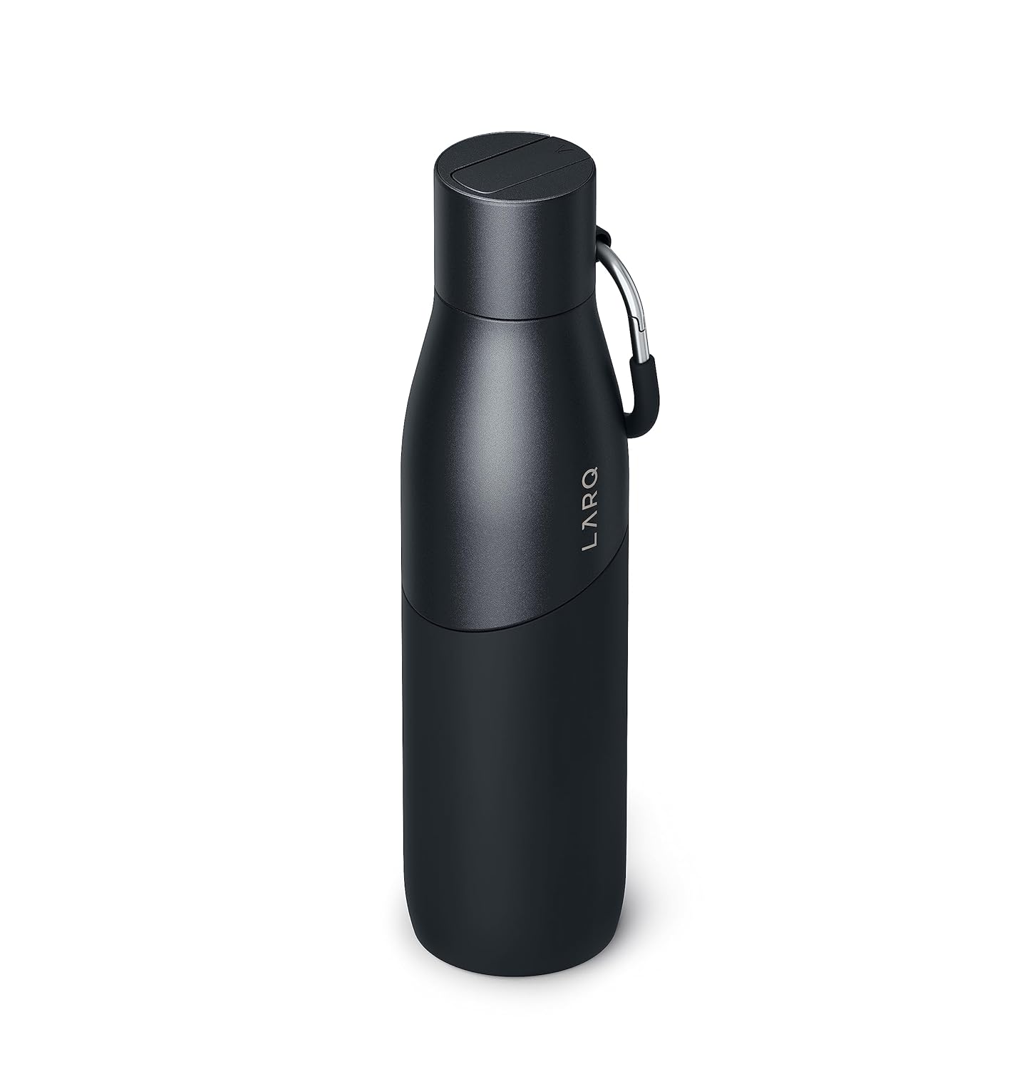 LARQ Bottle Movement Filtered - Lightweight Non-Insulated Stainless Steel Water Bottle BPA Free with Nano Zero Technology and Long-Lasting Filters, Black/Onyx, 32oz