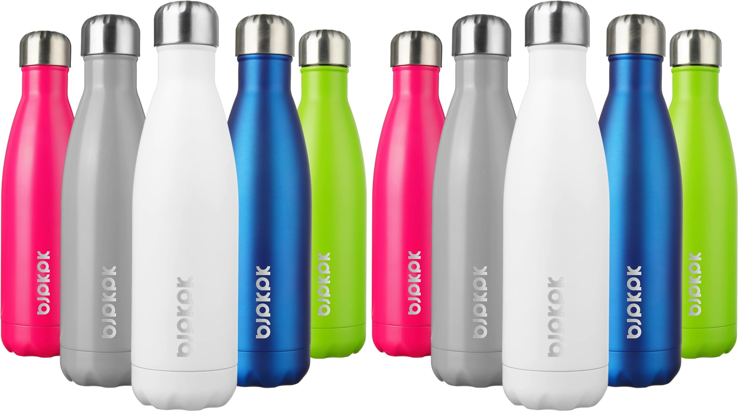 BJPKPK 17oz Insulated Water Bottles Stainless Steel Sports Water Bottles Keep Cold and Hot for Travel Dishwasher Safe,Sky