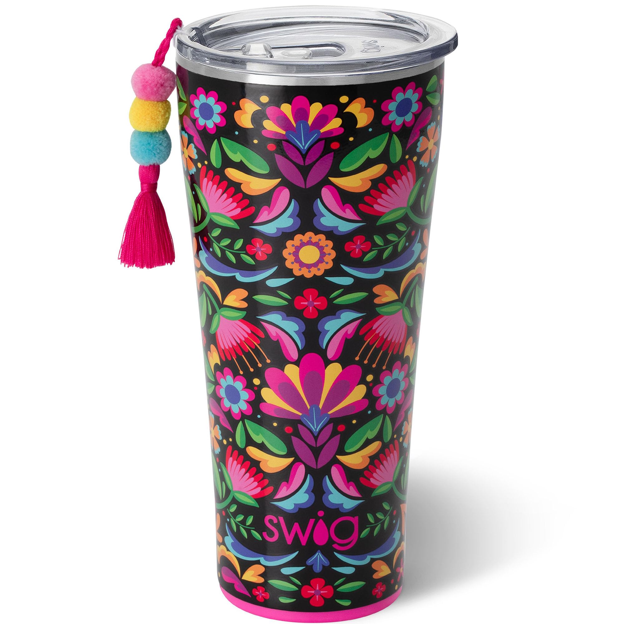 Swig Life 32oz Insulated Tumbler, Travel Coffee Tumbler with Lid, Cup Holder Friendly Travel Coffee Mug, Stainless Steel with Lid (Wanderlust)