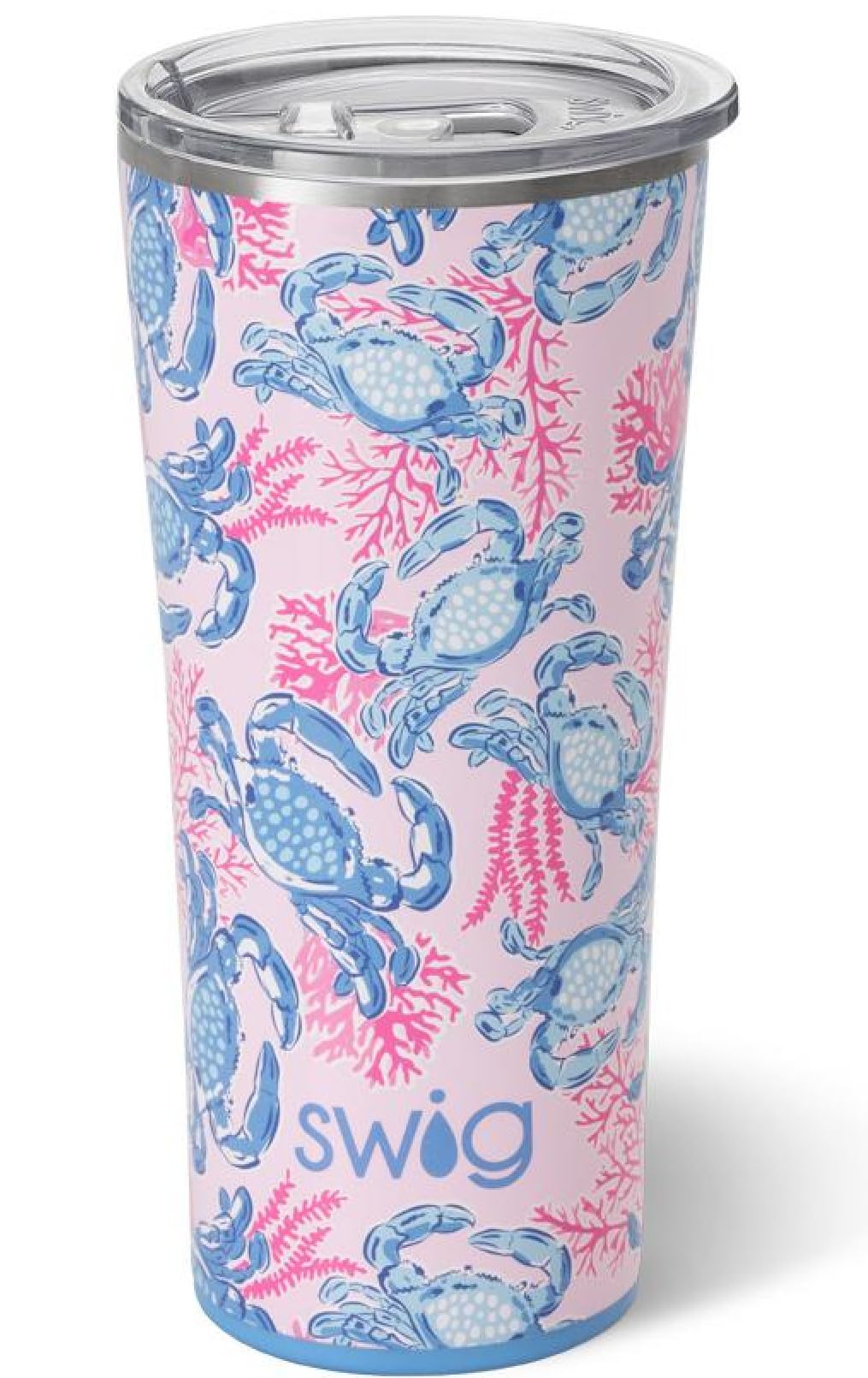 Swig Life 32oz Insulated Tumbler, Travel Coffee Tumbler with Lid, Cup Holder Friendly Travel Coffee Mug, Stainless Steel with Lid (Wanderlust)