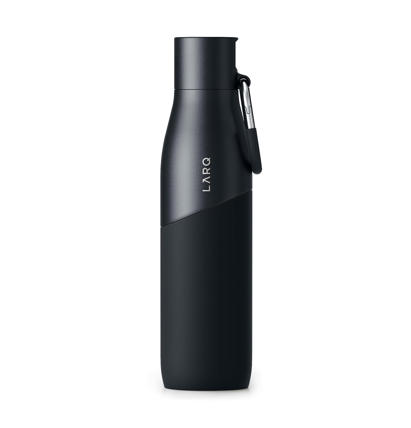LARQ Bottle Movement Filtered - Lightweight Non-Insulated Stainless Steel Water Bottle BPA Free with Nano Zero Technology and Long-Lasting Filters, Black/Onyx, 32oz