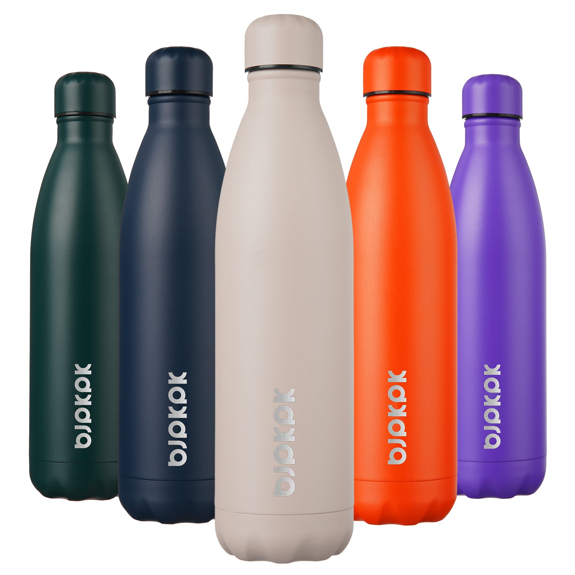 BJPKPK 17oz Insulated Water Bottles Stainless Steel Sports Water Bottles Keep Cold and Hot for Travel Dishwasher Safe,Sky